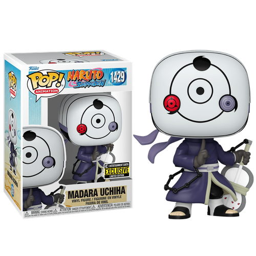 Фигурка Funko POP Masked Madara Uchiha со стикером (Эксклюзив Entertainment Earth) из сериала Naruto: Shippuuden 1429 фигурка funko pop annoyed stitch со стикером эксклюзив entertainment earth из мультфильма lilo and stitch 1222