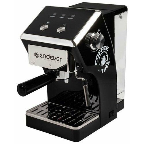 кофеварка рожкового типа endever costa 1085 Кофеварка Endever Costa-1085 (90349) черный