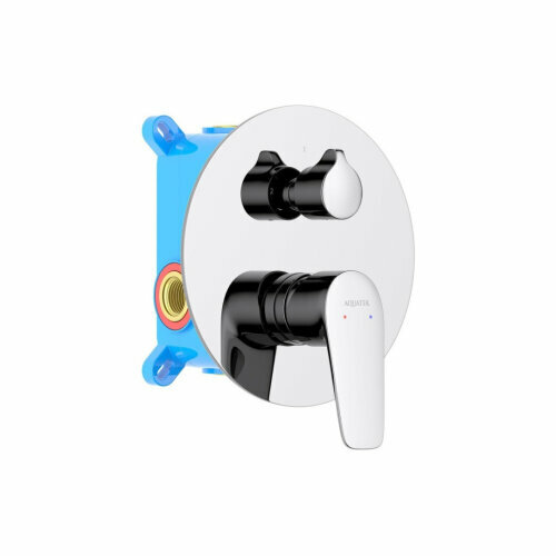 Смеситель для ванны 2 режима AQUATEK бетта, внешняя и скрытая часть, хром AQ1146CR