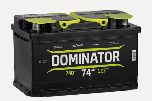 Изображение товара Автомобильный аккумулятор DOMINATOR 6СТ-74 VLR LB (арт.574114060)