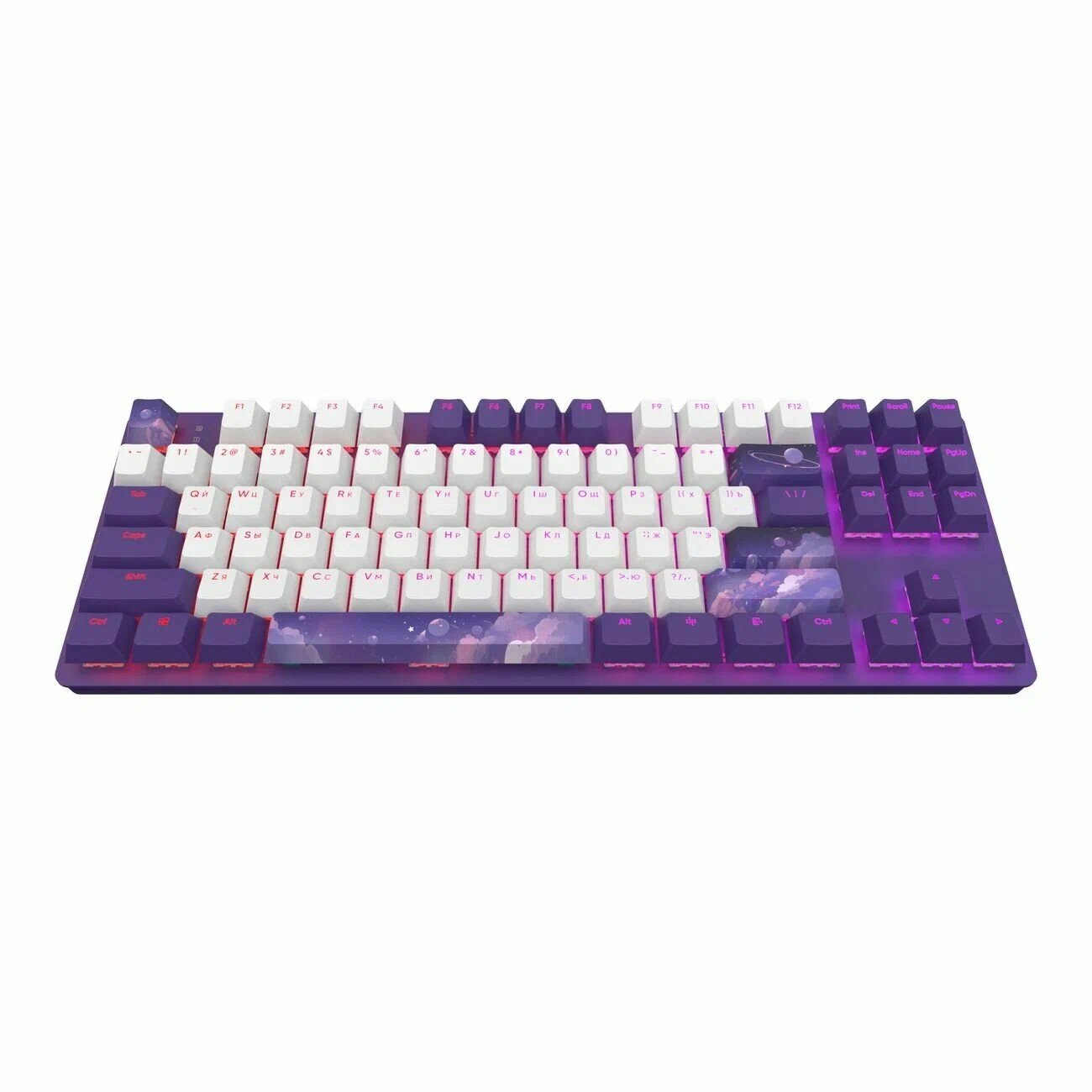 Red Square Keyrox TKL Hyperion, фиолетовый / Игровая проводная клавиатура / RSQ-20039
