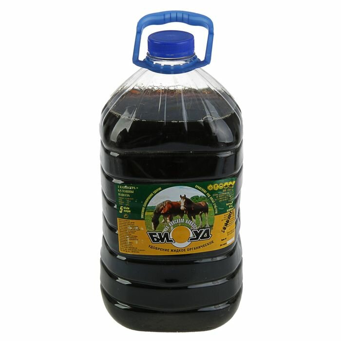 БИУД Удобрение жидкое органическое БИУД конский, бутылка, 5 л