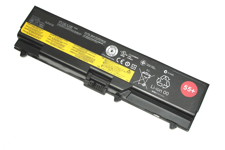 Аккумуляторная батарея для ноутбука Lenovo ThinkPad T410 (42T4235 55+) 10.8V 57Wh черная