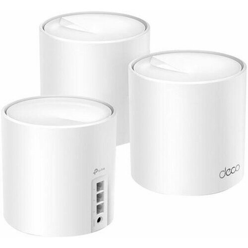ax1800 whole home mesh wi fi 6 systemspeed 574 mbps at 2 4 ghz 1201 mbps at 5 ghzspec internal antennas 3 gigabit ports per unit wan lan auto s TP-Link Deco X50(3-pack) AX3000 Домашняя Mesh Wi-Fi система