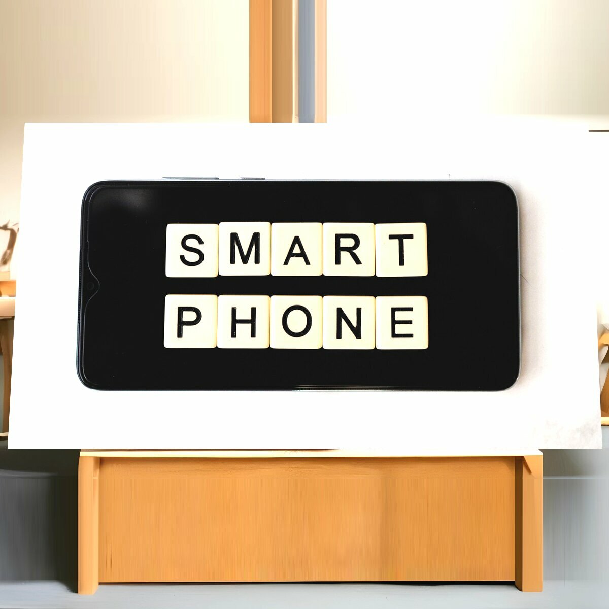 Картина на холсте "Мобильный, умный телефон, смартфон" на подрамнике 75х40 см. для интерьера