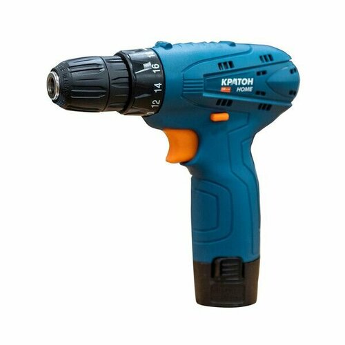 Дрель-шуруповерт аккумуляторная Кратон Home CDH-12-Li-15 3 11 01 061 12В 13Ач Li-Ion 1 АКБ и ЗУ 5700₽