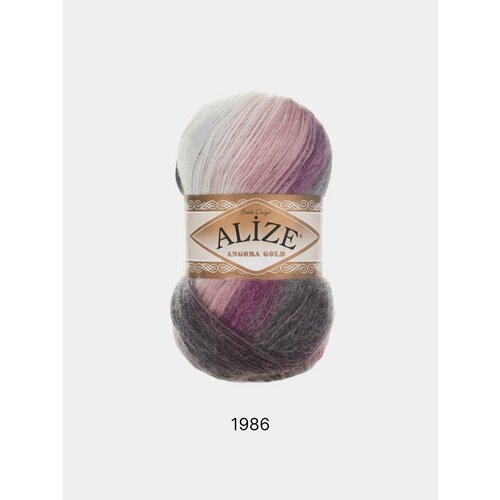 Пряжа Alize Angora Gold Batik , Цвет Пастельно-коралловый пряжа alize angora gold 5 шт в упак светлый джинс alize angoragold 221