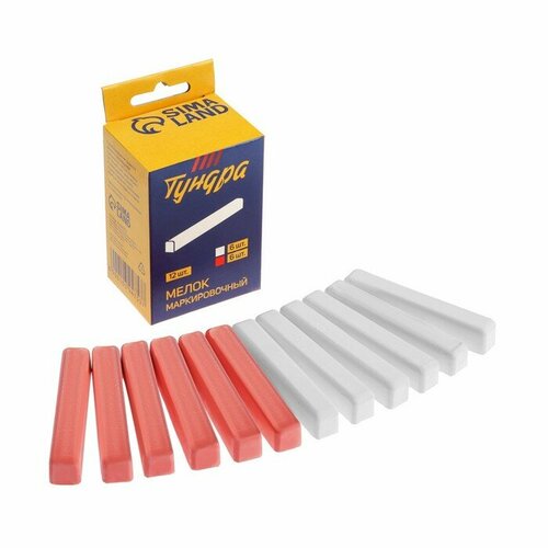 Мелки маркировочные тундра белые и красные 12 шт 364₽