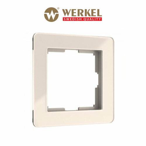 фото Рамка на 1 пост werkel acrylic w0012743, акрил, цвет айвори
