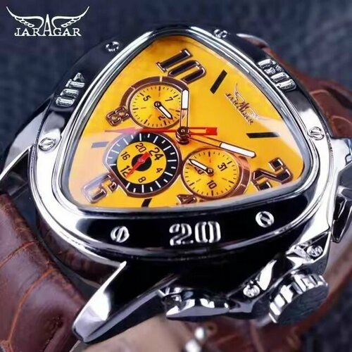 Наручные часы JARAGAR, желтый черные кварцевые карманные часы в стиле стимпанк мужские часы моему мужу сувенирные лучший подарок для мужчин и мужа
