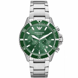 Наручные часы EMPORIO ARMANI Diver AR11500, зеленый, серебряный
