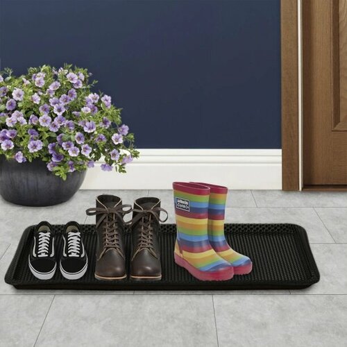 Лоток ЭВА для обуви Соты 35х70 см черный 1191₽