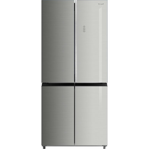 Отдельностоящий холодильник с инвертором Weissgauff WCD 590 NoFrost Inverter Premium Ecofresh Inox Glass 12599000₽