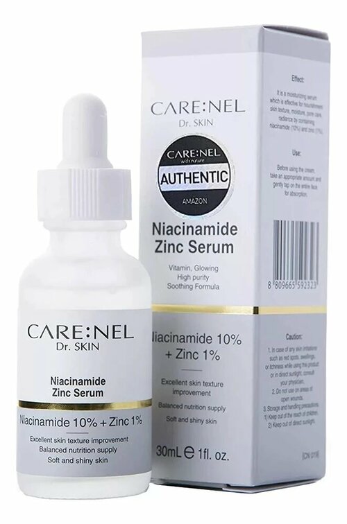 Сыворотка для лица Carenel - Zinc Serum с ниацинамидом и цинком