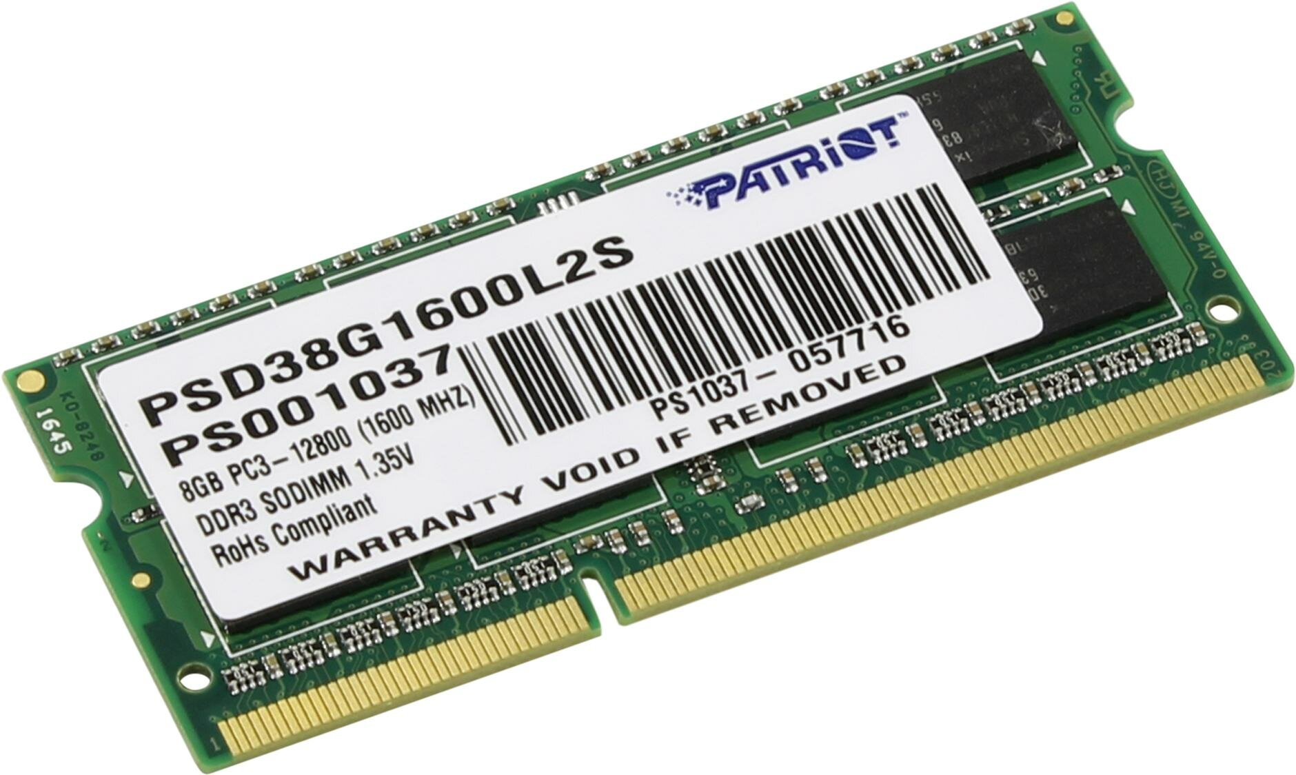 SO-DIMM DDR3L, 8ГБ, Patriot - фото №16