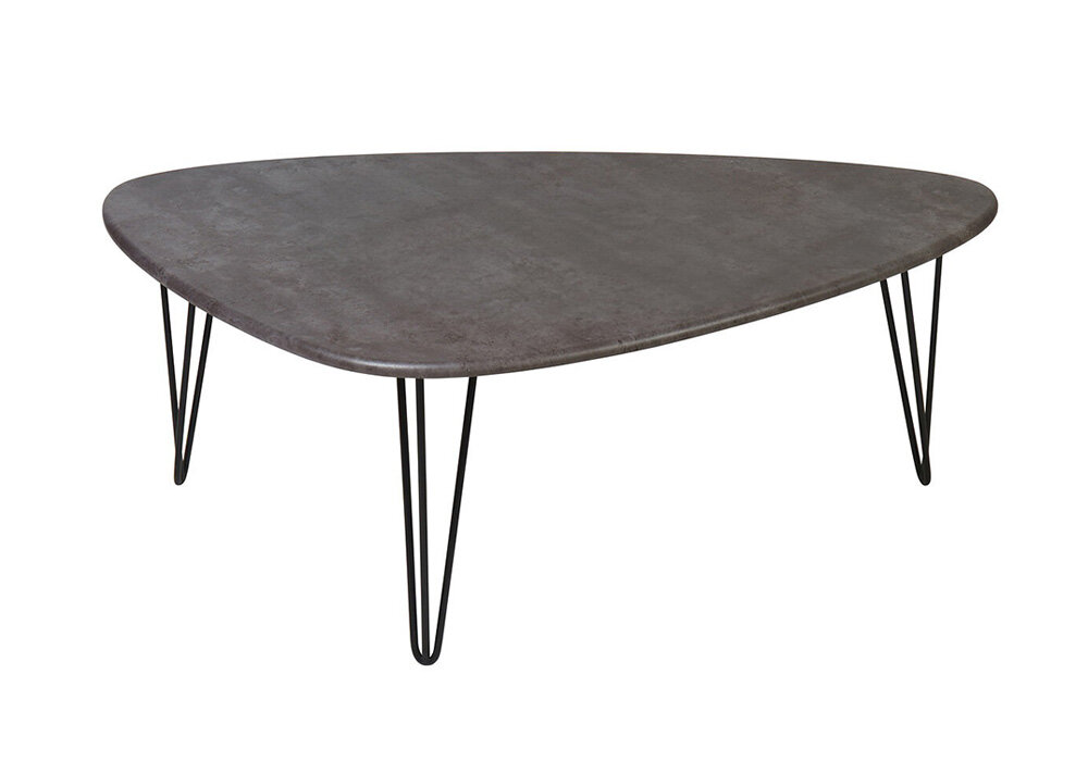 Стол журнальный Калифорния мебель Престон серый бетон 120x70x44.6 см