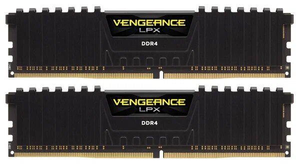 Память DDR4 16Gb 2*8GB 3200MHz Corsair CMK16GX4M2Z3200C16 Vengeance LPX