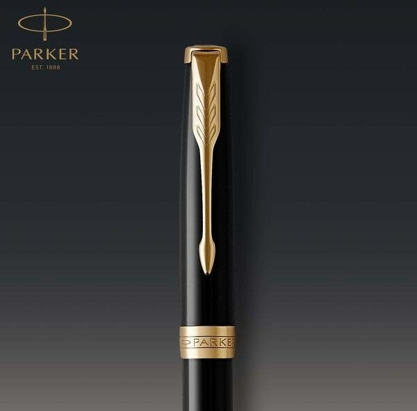 Шариковая ручка поворотная Parker Sonnet Core K530 LaqBlack GT черный M 1931497 - фото №13
