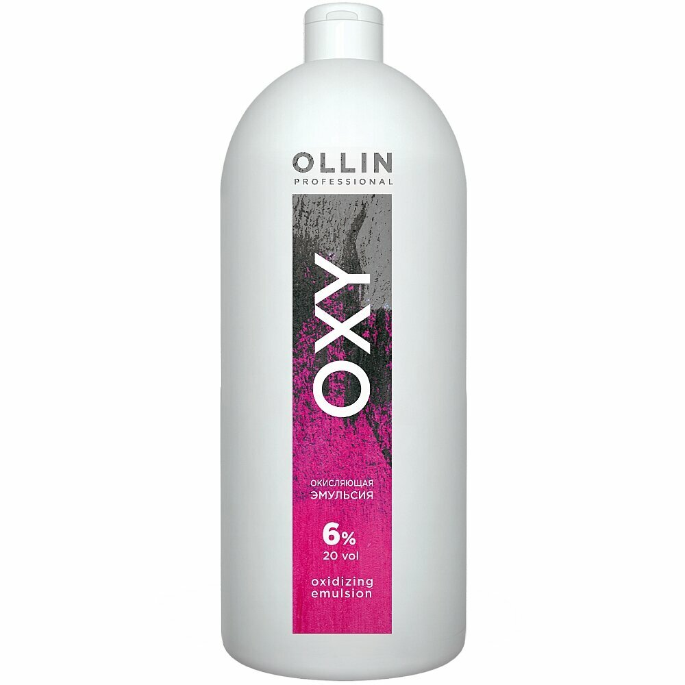 OLLIN PROFESSIONAL Окисляющая эмульсия Oxidizing Emulsion 6% 20vol, 1000 мл