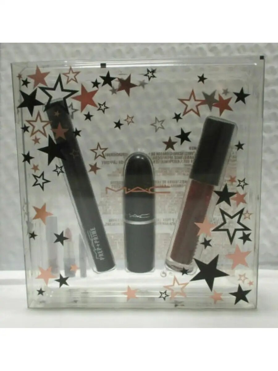 Набор для губ Mac Holiday Kits Stars Of The Party Kit, Red