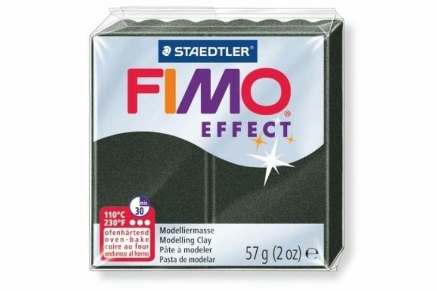 Полимерная глина FIMO Effect, перламутровый черный (907), 57г, 1шт