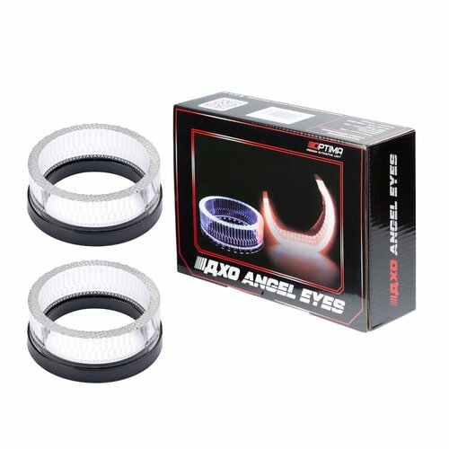 Ангельские глазки 3D с функцией ДХО Optima Light на линзу 25 форма круглая диаметр 7492мм цвет белый 2 шт 4070₽