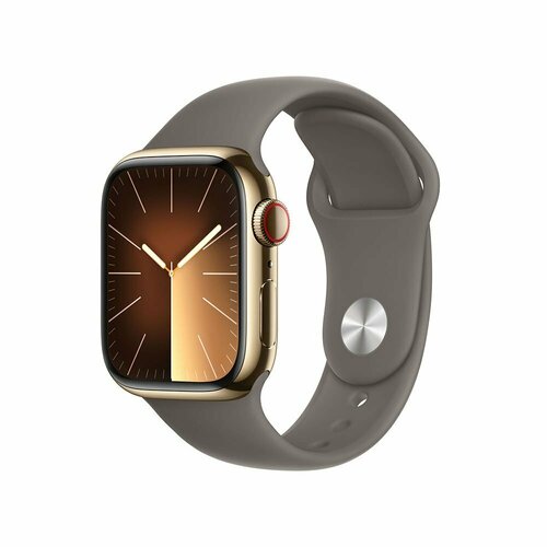Apple Watch 9 45 Stainless Steel Gold with silicone sport band 7999000₽