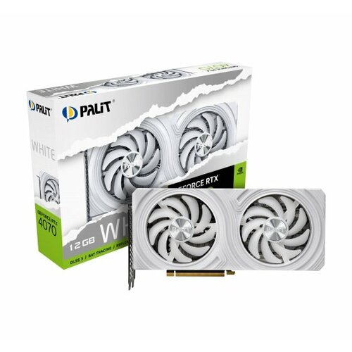 Видеокарта Palit RTX4070 DUAL White NVIDIA GeForce RTX 4070 12Gb GDDR6X NED4070019K9-1047L 6980000₽