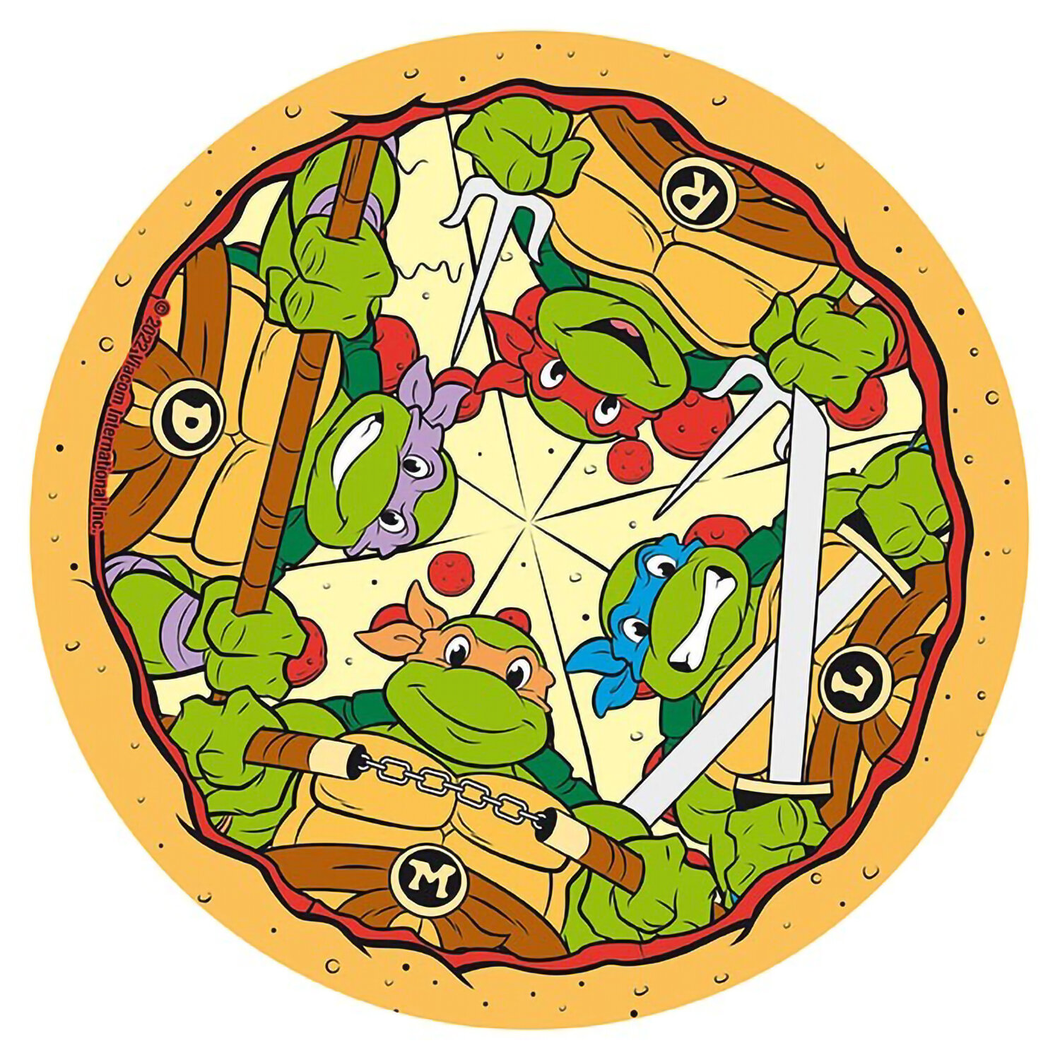 Коврик для мыши TMNT Flexible Mousepad Pizza ABYACC434 по мотивам франшизы "Черепашки-ниндзя"