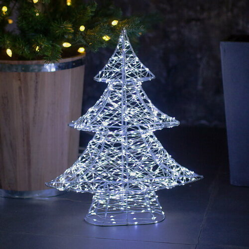 Изображение товара Светодиодная фигура Елка Аноретта 40 см, 500 холодных белых микро LED ламп, IP44, Winter Deco, 3060144