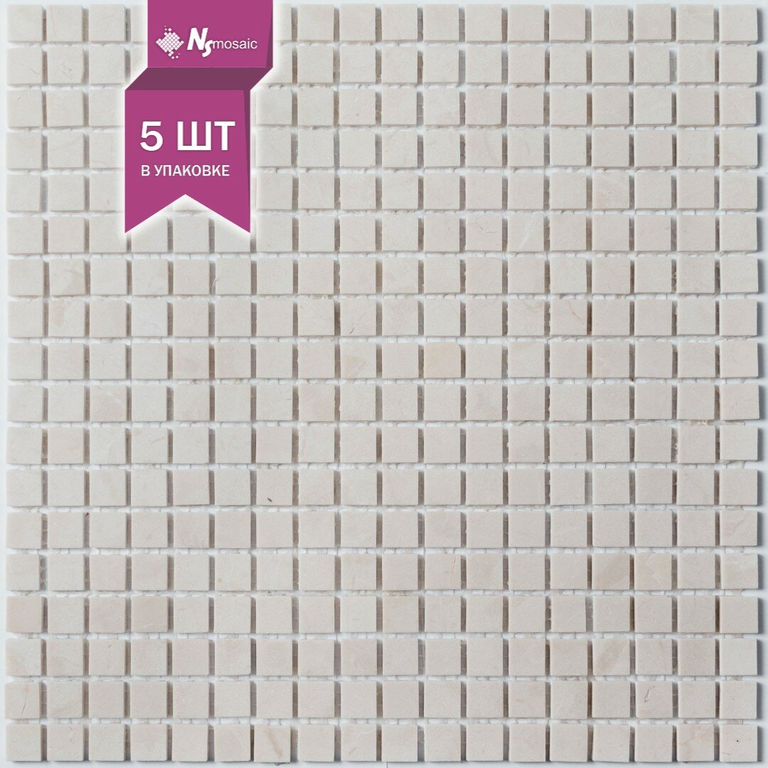 Мозаика каменная NS mosaic KP 748 305х305 чип 15x15 уп 5 шт