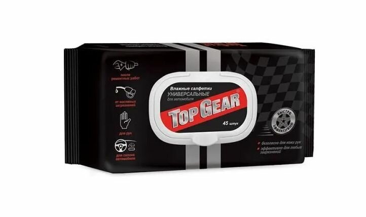 Влажные салфетки Top Gear для рук универсальные (30шт х уп)