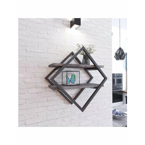 Полка настенная ромб лофт loft