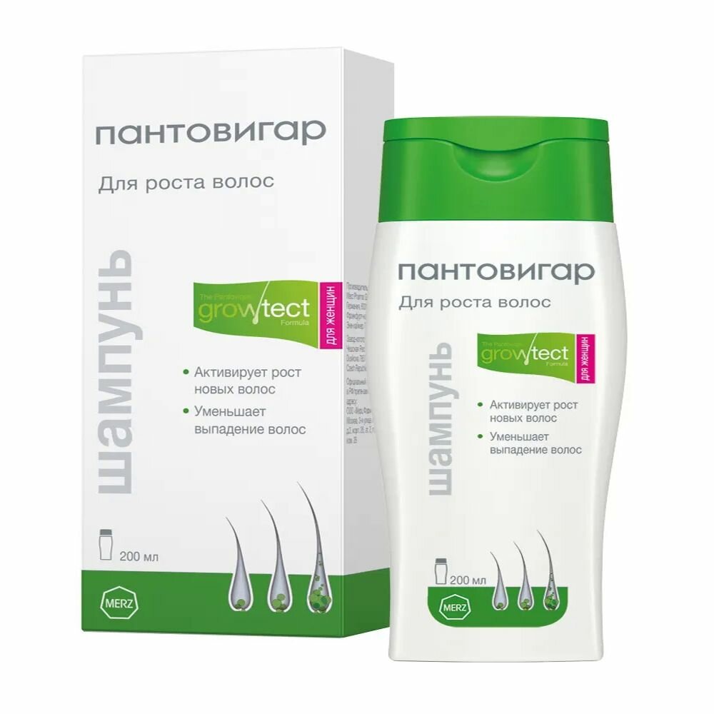 Пантовигар Growtect Formula шампунь д/роста волос 200мл д/женщин