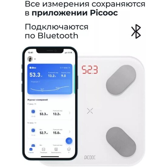 Весы напольные Picooc Mini Pro V2 белый — фото 1