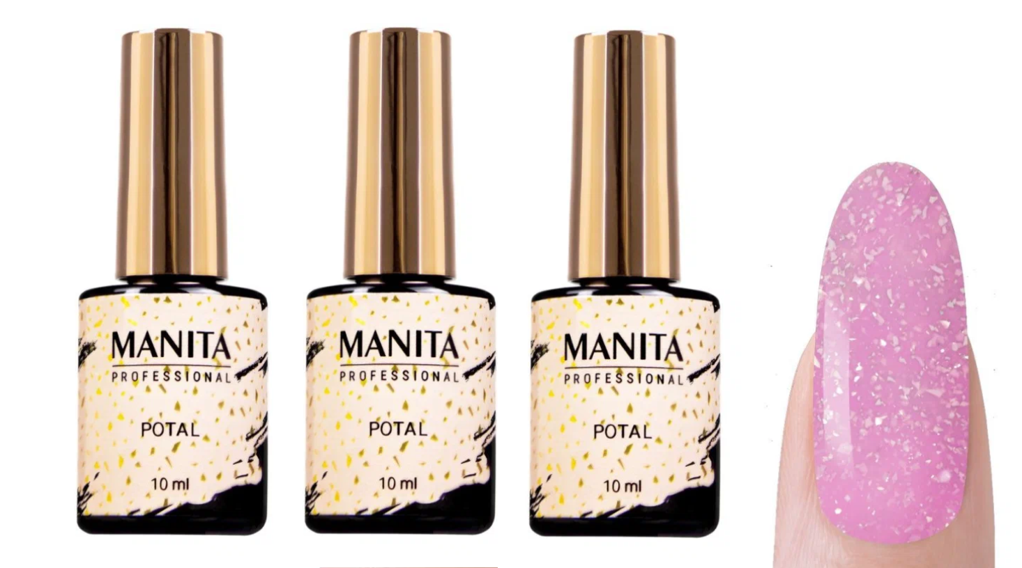 Гель-лак для ногтей Manita Professional Potal №06, 10 мл - 3 штуки