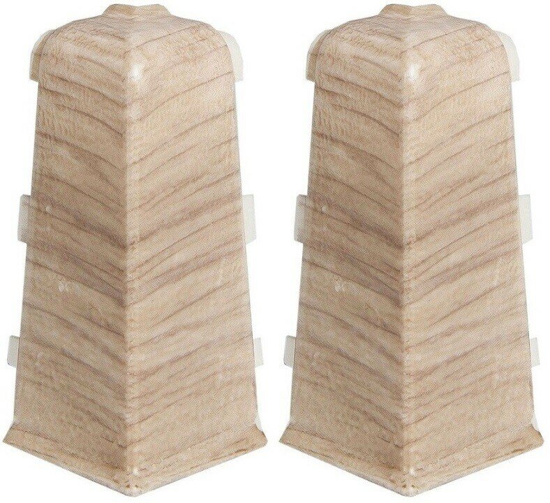 Угол для плинтуса Arbiton Indo, наружный, цвет 20 Дуб Burgos, 2шт.