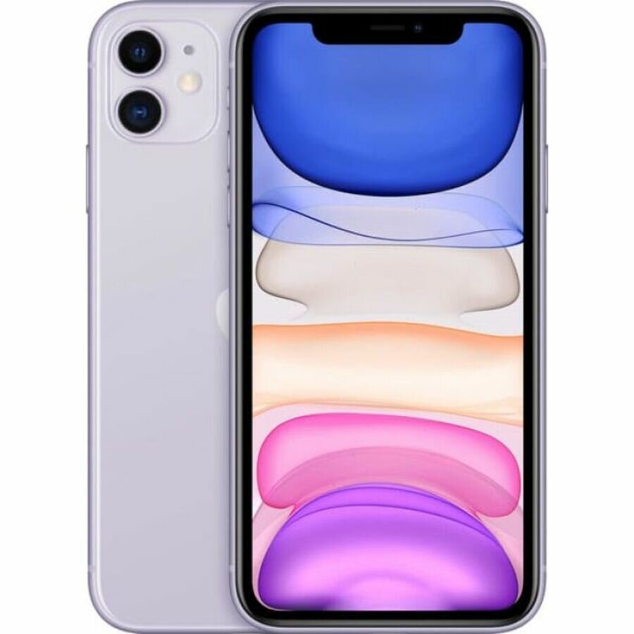 Смартфон Apple iPhone 11 256 ГБ Фиолетовый / Айфон 11 / Телефон / — фото 1