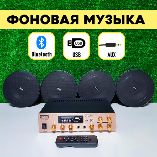 Потолочная акустическая система черная MusicTone MT06 17990₽