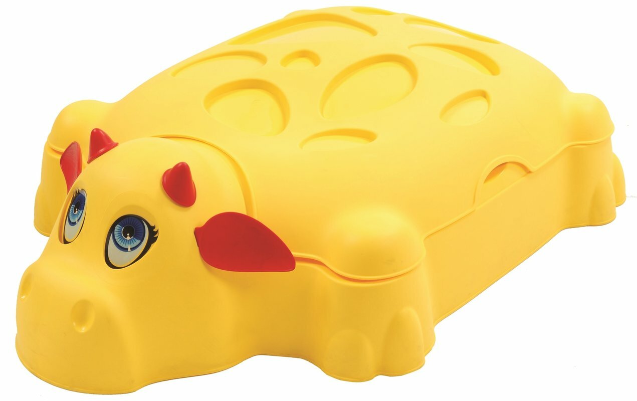 Песочница Helex  Cow   переносная  герметичная  с крышкой  116x84x30 см