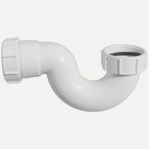 Изображение товара Сифон трубный Mcalpine MRB6, P-образный 1 1/2" х 40 мм, высота 60 мм, выход 40 мм компрес.