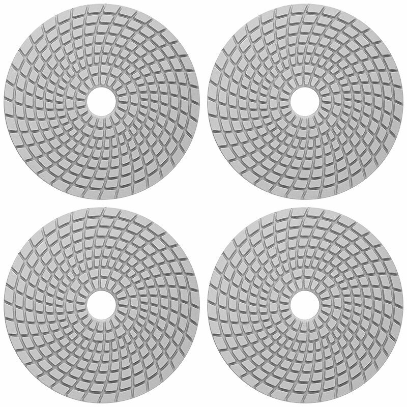 Круг алмазный шлифовальный по камню гибкий d125 мм P800 для мокрого шлифования (4 шт.)