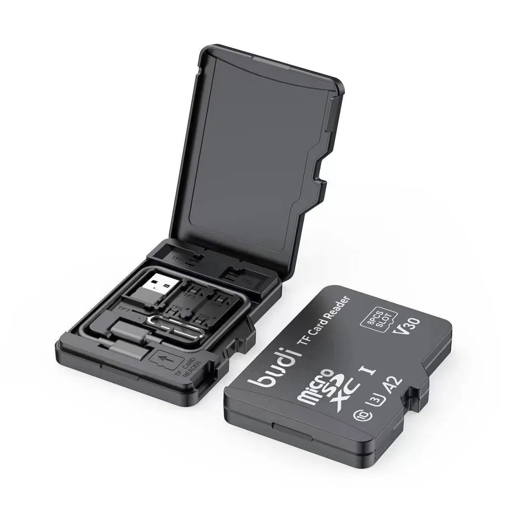 Картридер USB-C с кабелем 65W и органайзер MicroSD