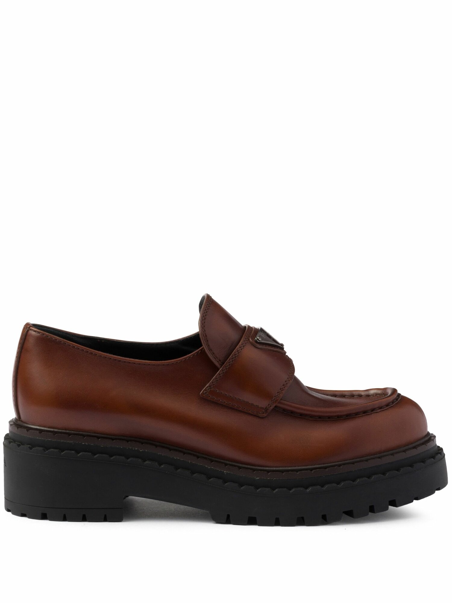 Лоферы Prada, размер 38,5 IT, коричневый