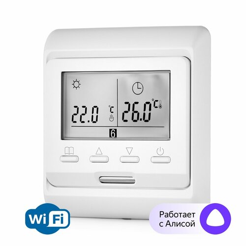 фото Терморегулятор для теплого пола c wi-fi e51.716 , белый menred