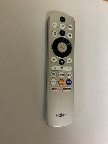 Изображение товара Пульт дистанционного управления Haier HTR-U33R K6, оригинальный, серый металлик