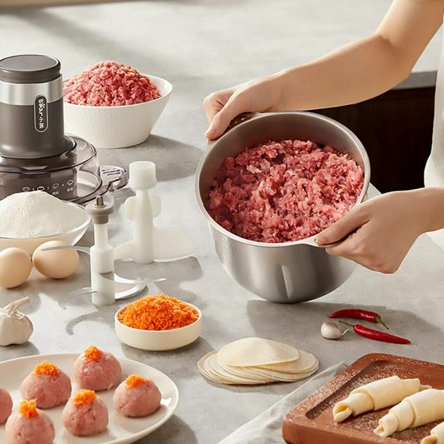 Мясорубки Xiaomi Мясорубка Xiaomi Bear Multifunctional Food Processor (QSJ-R05H1) Brown