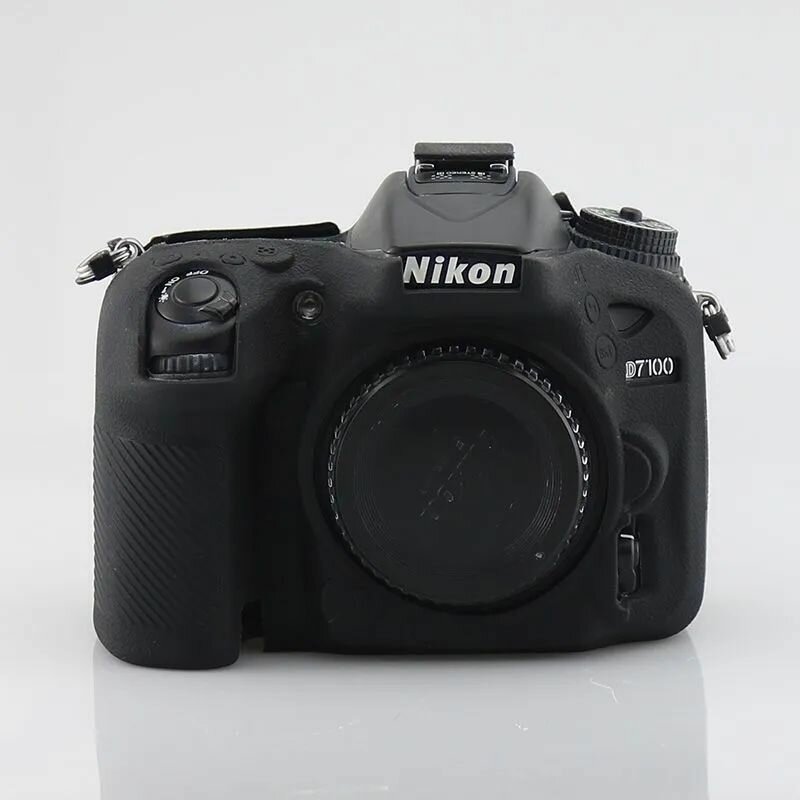 Силиконовый чехол для фотоаппарата Nikon D7100 /D7200 черный
