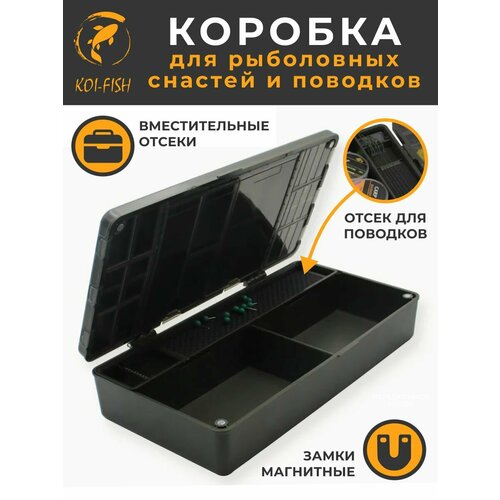 Tackle Box рыболовный для карповых аксессуаров (439A). Текл Бокс карповый для рыбалки. Коробка теклбокс для снастей