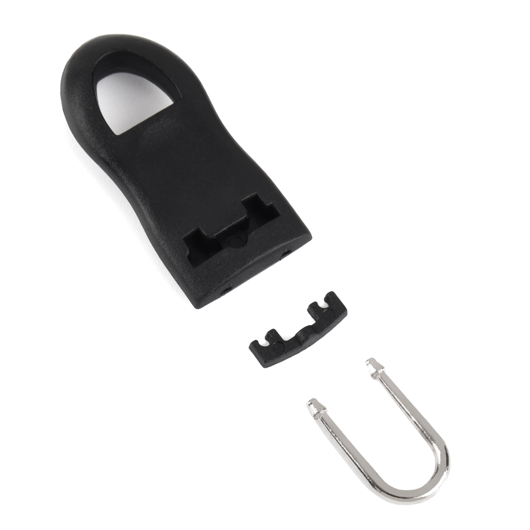 Пуллер для молнии, бегунок, язычок застежки, собачка, набор 4 шт — фото 1